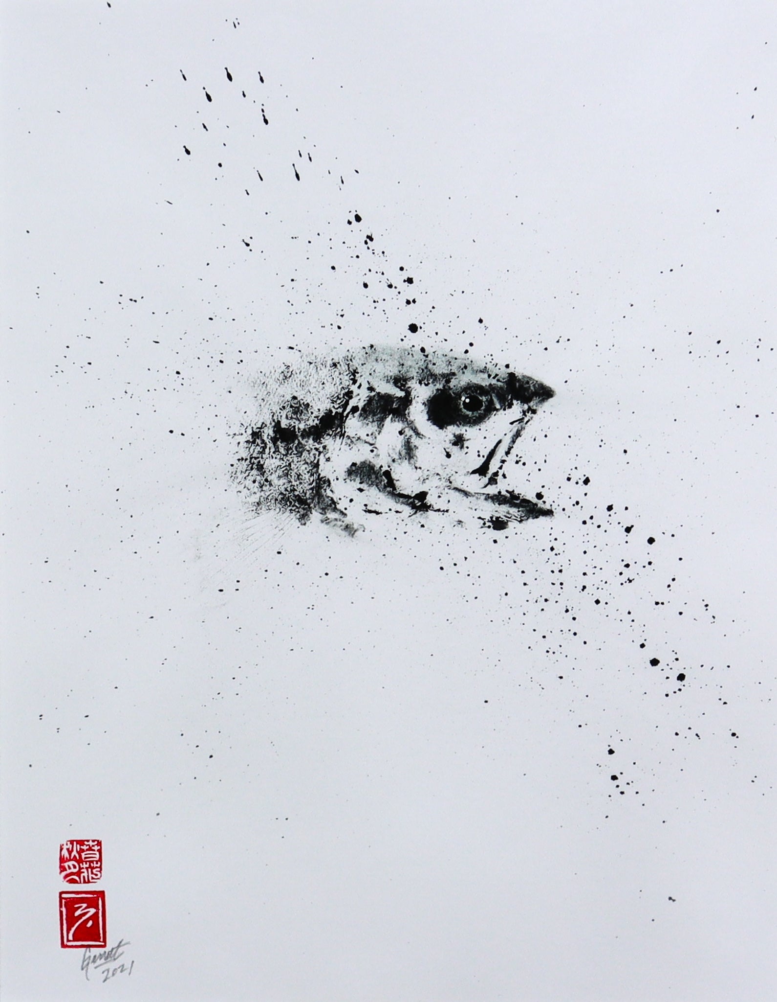 Brook Trout - 11in x 14in – Nate Garrett - Gyotaku Artist